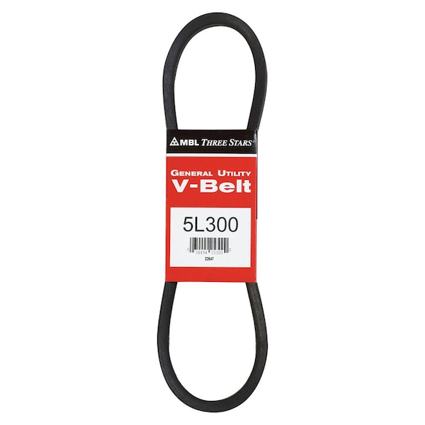 Mbl Mitsuboshi FHP General Utility V-Belt 0.63 in. W X 30 in. L For Fractional Horsepower Motors 5L300A - main